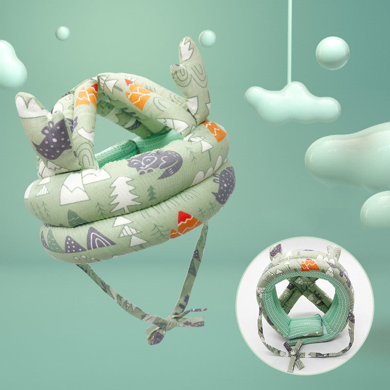 Infants & Toddlers Crawling & Walking Protection Helmet w/ Antlers